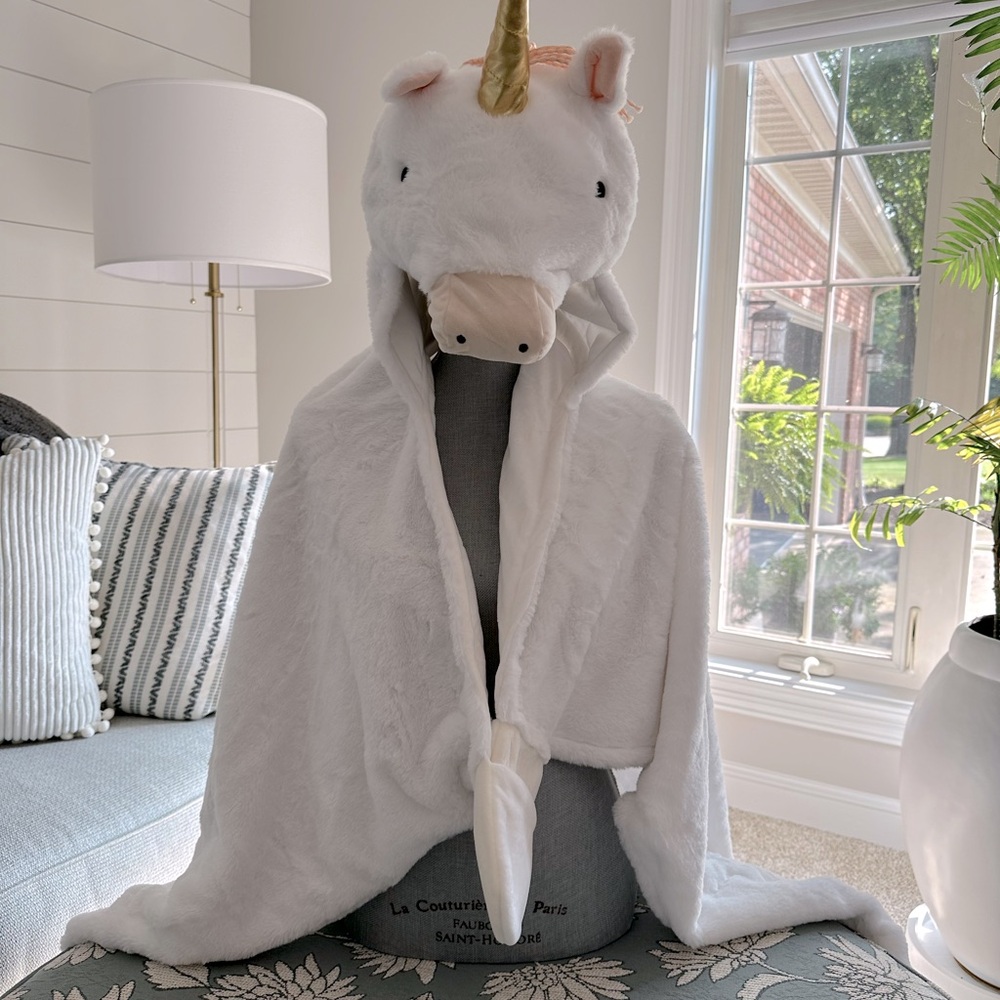 Unicorn Hooded Blanket/Swaddle